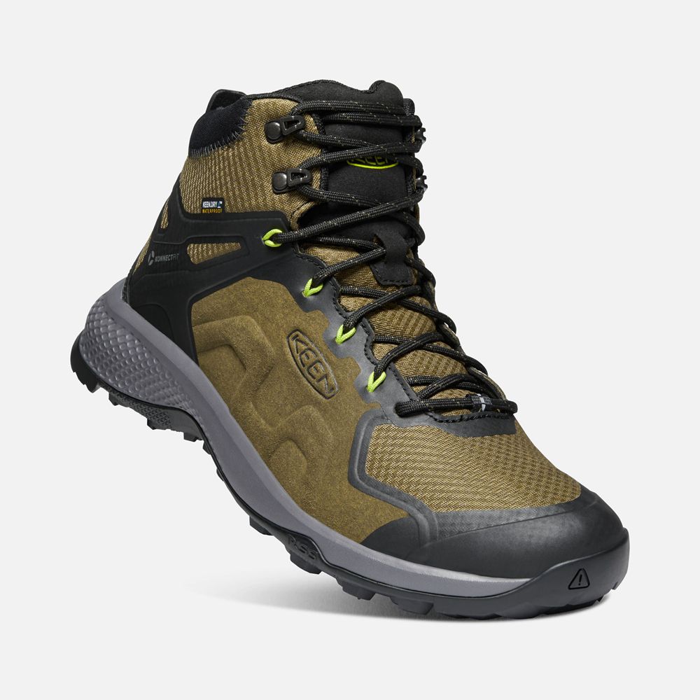 Botas de Seguridad Keen Mexico Verde Oscuro Oliva - Hombre Explore Waterproof - TH8139074